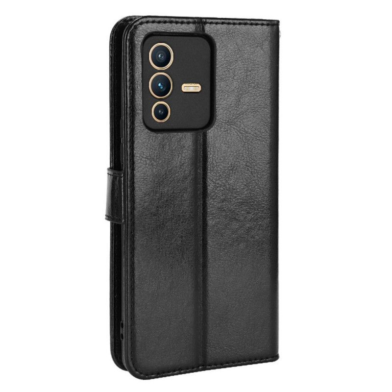 Peňaženkový Kryt Vivo V23 5G Krikľavá Umelá Koža