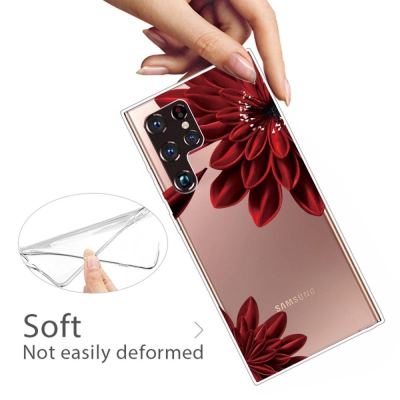 Kryt Samsung Galaxy S22 Ultra 5G Divoké Kvety