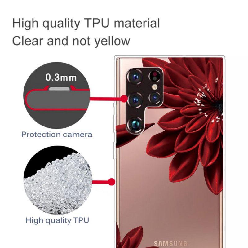 Kryt Samsung Galaxy S22 Ultra 5G Divoké Kvety