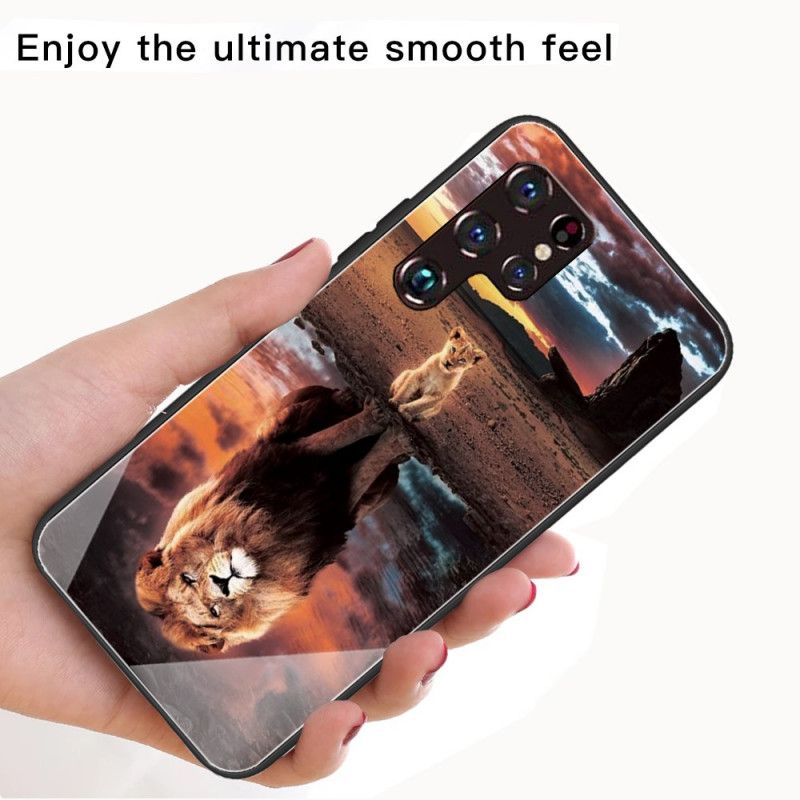Kryt Samsung Galaxy S22 Ultra 5G Tvrdené Sklo Lion Cub's Dream