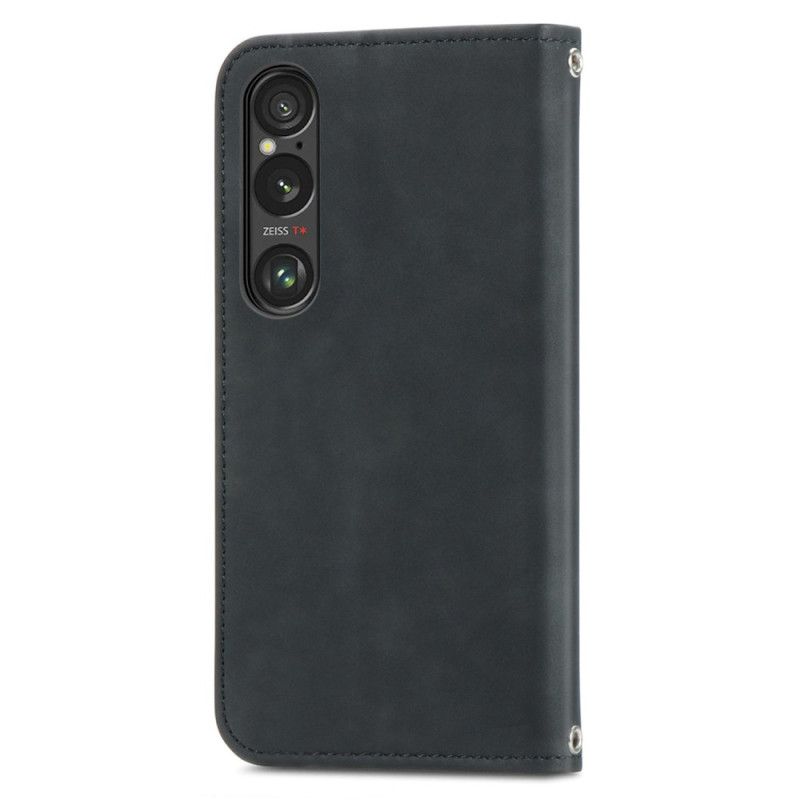 Flipové Puzdro Sony Xperia 1 Vi Kryt Na Mobil Semišový Efekt