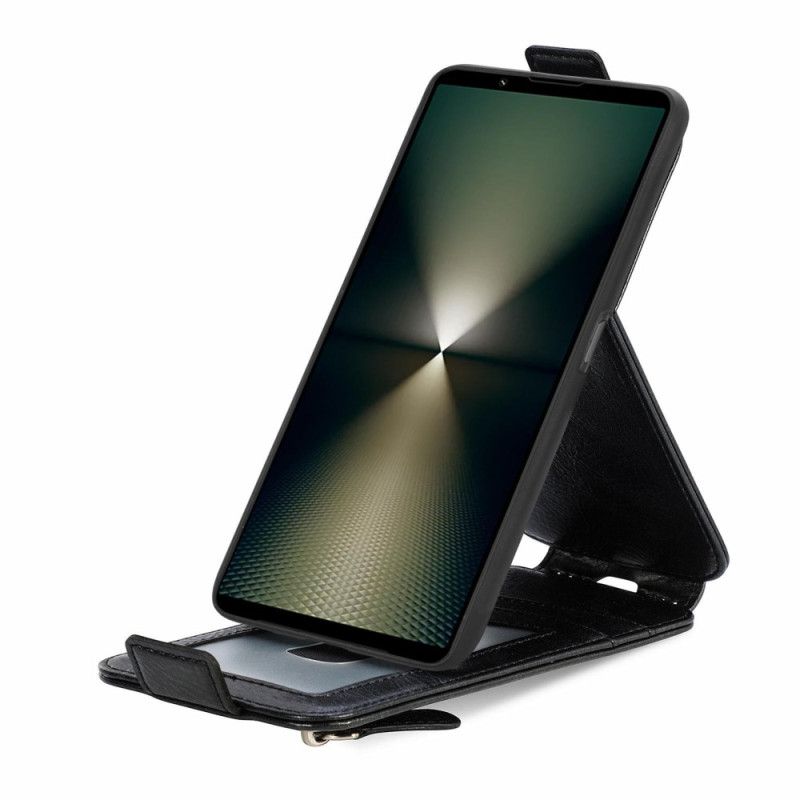 Kožené Puzdro Sony Xperia 1 Vi Kryt Na Mobil Vrecko S Vertikálnou Klapkou
