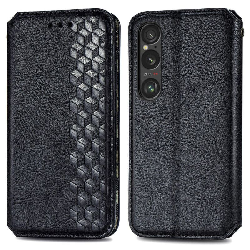 Kožené Puzdro Sony Xperia 1 Vi Vlys S Semišovým Efektom