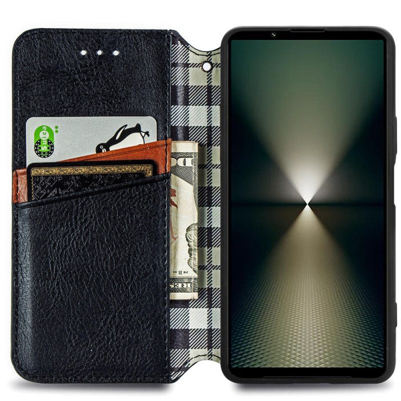 Kožené Puzdro Sony Xperia 1 Vi Vlys S Semišovým Efektom