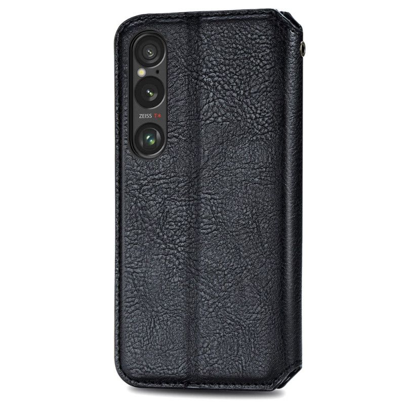 Kožené Puzdro Sony Xperia 1 Vi Vlys S Semišovým Efektom