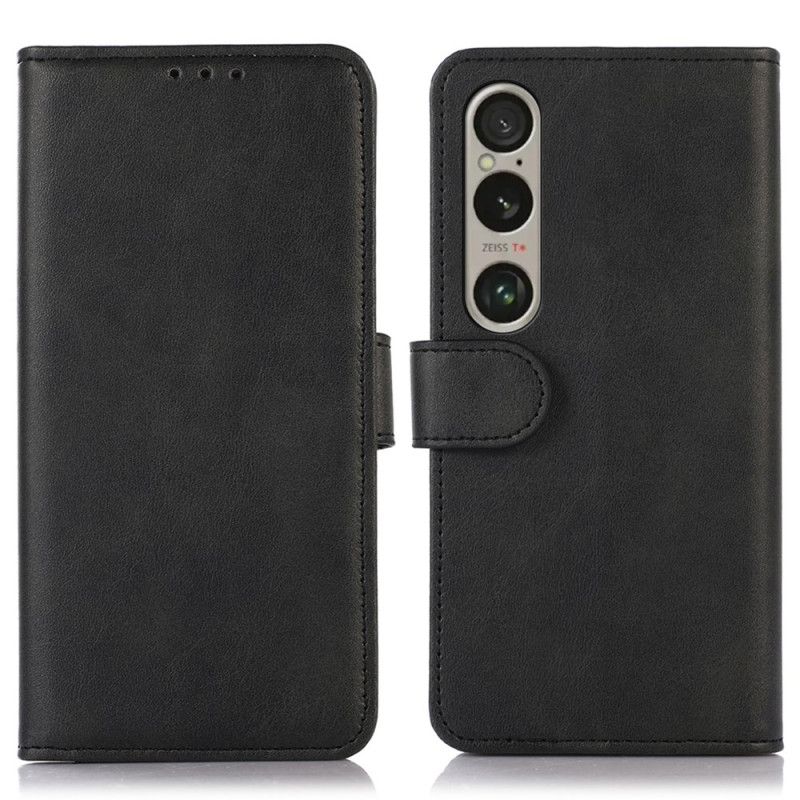 Puzdro Na Sony Xperia 1 Vi Kožený Efekt