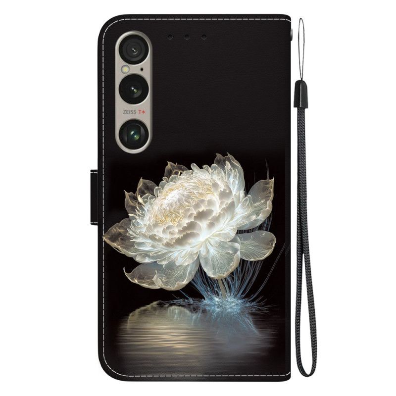 Puzdro Sony Xperia 1 Vi Krištáľová Pivónia S Remienkom