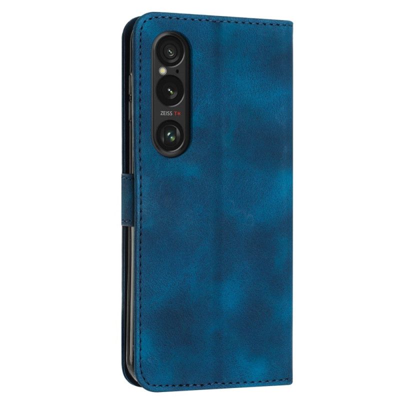 Puzdro Sony Xperia 1 Vi Trojuholníkový Vzor Remienka