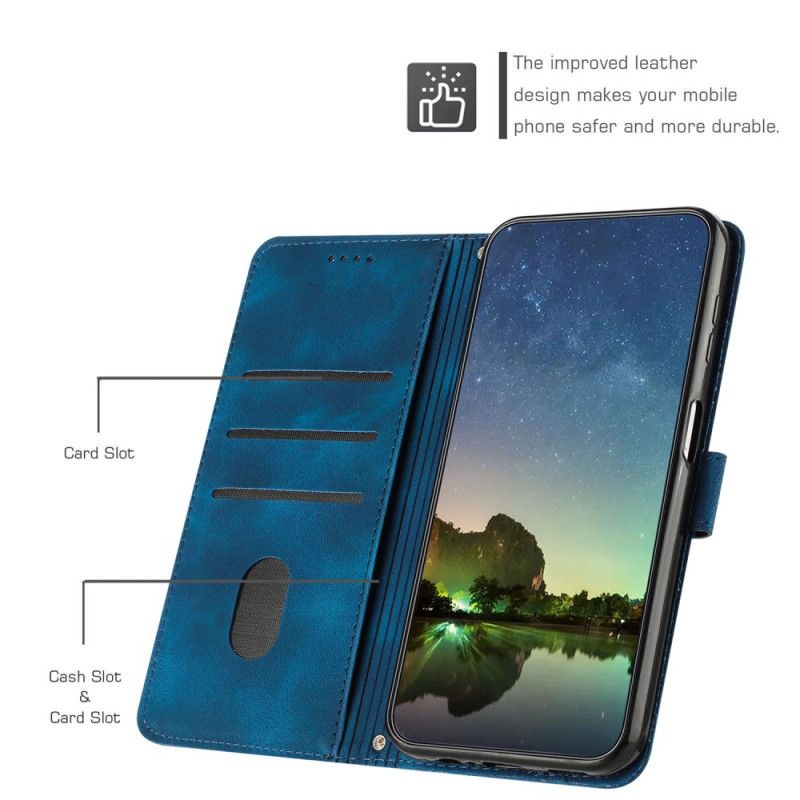 Puzdro Sony Xperia 1 Vi Trojuholníkový Vzor Remienka