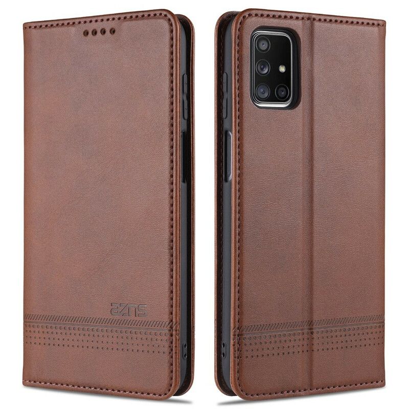Flipové Puzdro Samsung Galaxy M51 Kožené Puzdro Kožený Štýl Azns