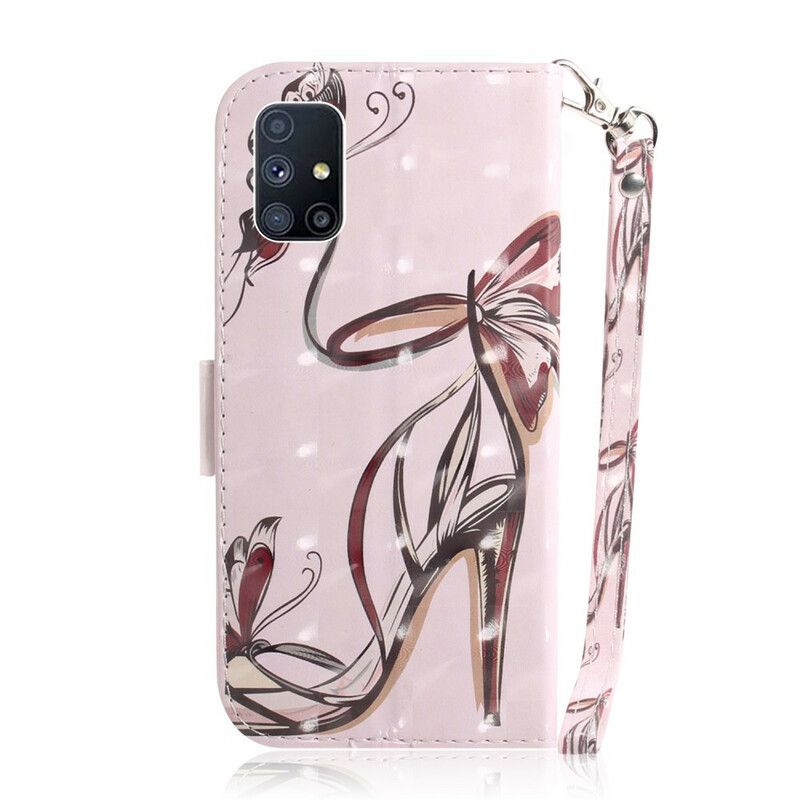 Flipové Puzdro Samsung Galaxy M51 Popruhová Pumpa