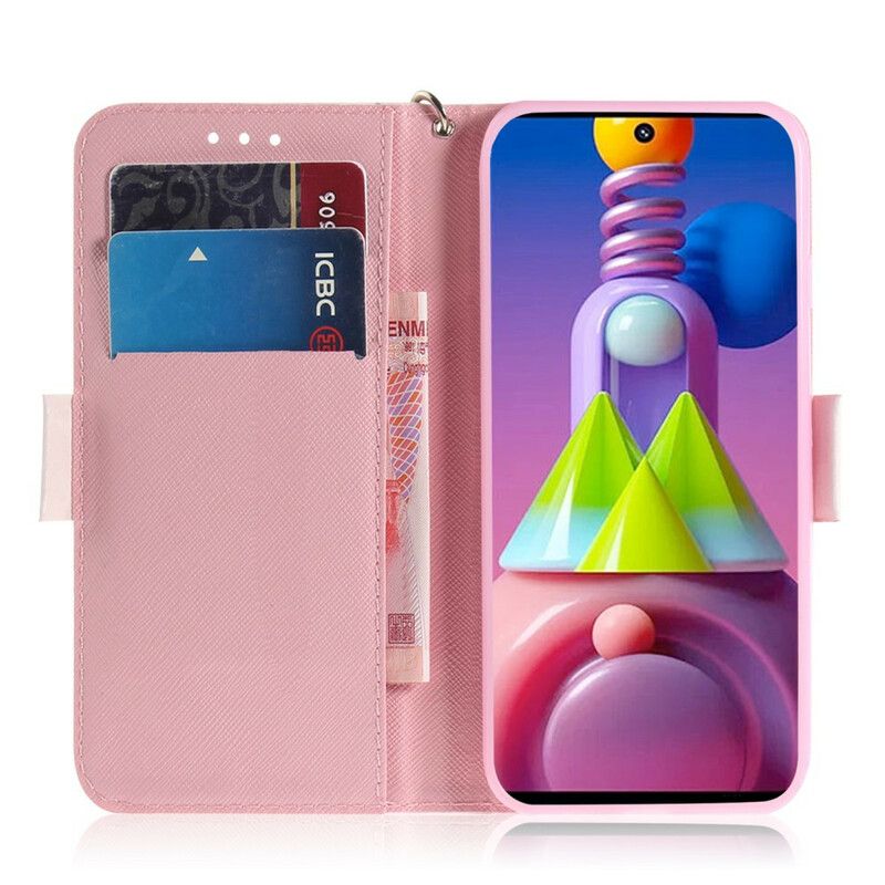Flipové Puzdro Samsung Galaxy M51 Popruhová Pumpa