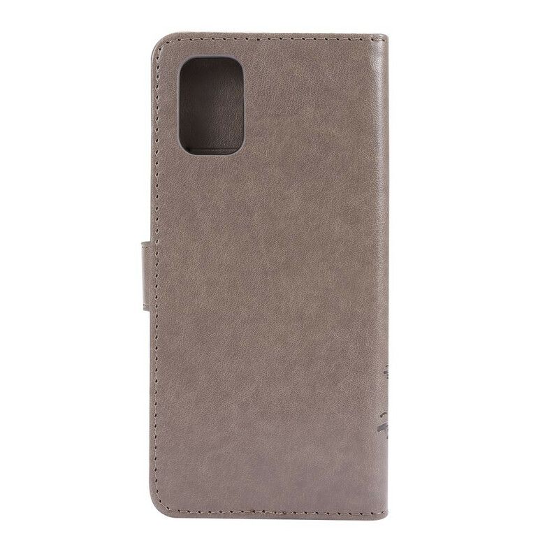 Peňaženkový Kryt Samsung Galaxy M51 Tangá Motýle A Kvety