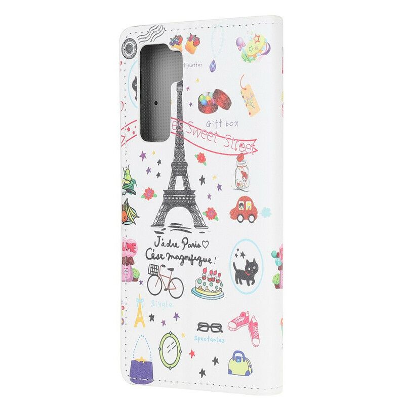 Kožené Puzdro Huawei P40 Lite 5G Milujem Paríž