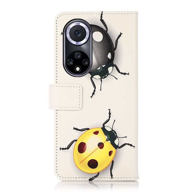 Kožené Puzdro Huawei Nova 9 Lienky