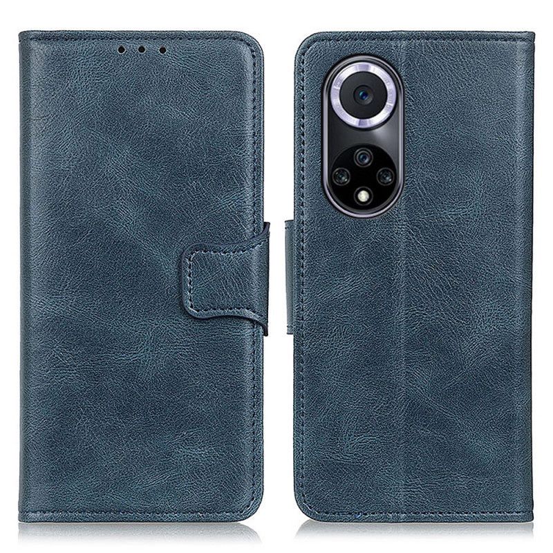 Kožené Puzdro Huawei Nova 9 Obojstranná Spona S Koženým Efektom