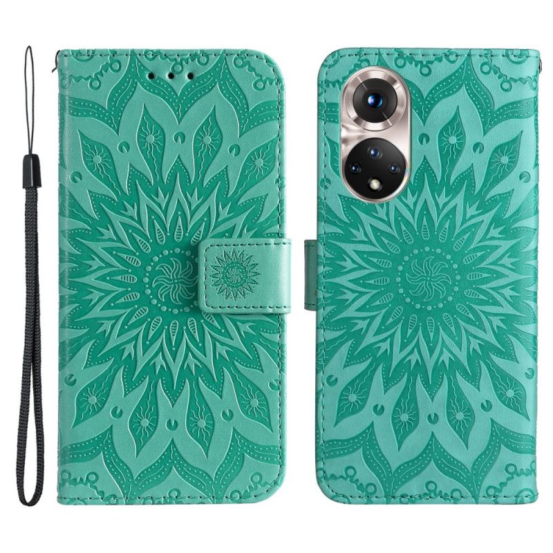 Kožené Puzdro Huawei Nova 9 Slnečný Kvet
