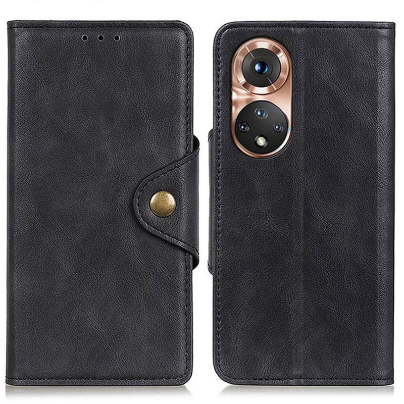 Kožené Puzdro Huawei Nova 9 Vintage Umelá Koža A Gombík