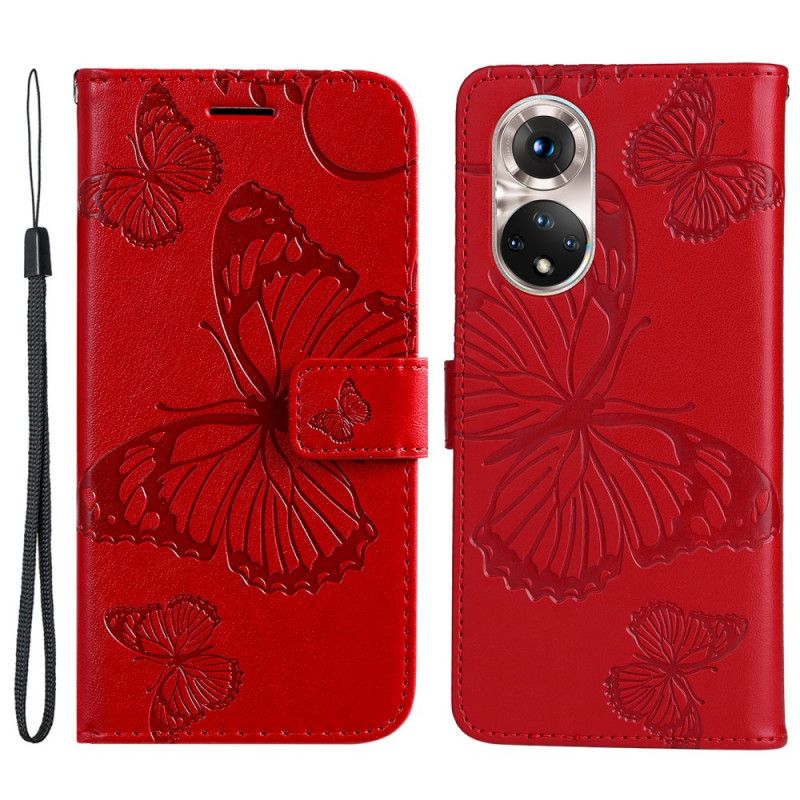 Peňaženkový Kryt Huawei Nova 9 Obrie Motýle