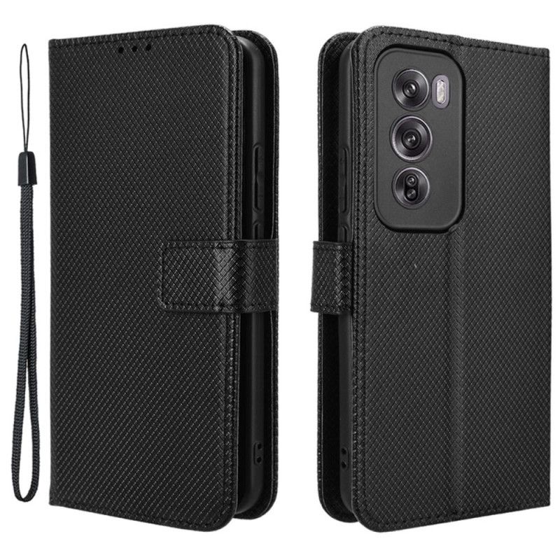 Kožené Puzdro Oppo Reno 12 5g Kryt Na Mobil Popruhové Body