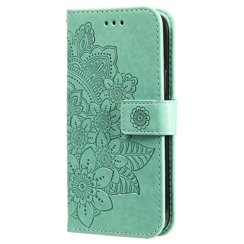 Kožené Puzdro Oppo Reno 12 5g Kryt Na Mobil Tlač Mandaly S Remienkom