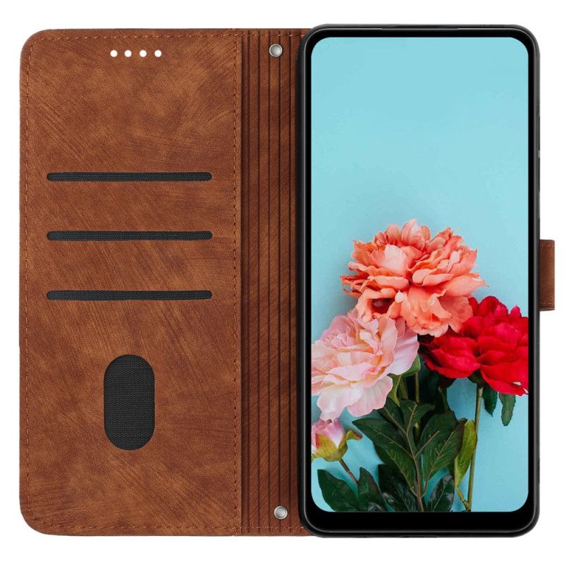 Puzdro Oppo Reno 12 5g Pečiatkované Riadky
