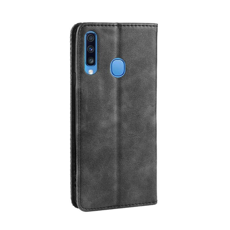 Flipové Puzdro Samsung Galaxy A20s Kožené Puzdro Štylizovaný Efekt Vintage Kože
