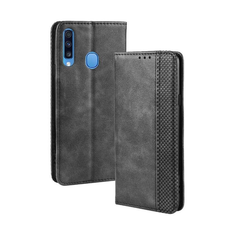 Flipové Puzdro Samsung Galaxy A20s Kožené Puzdro Štylizovaný Efekt Vintage Kože