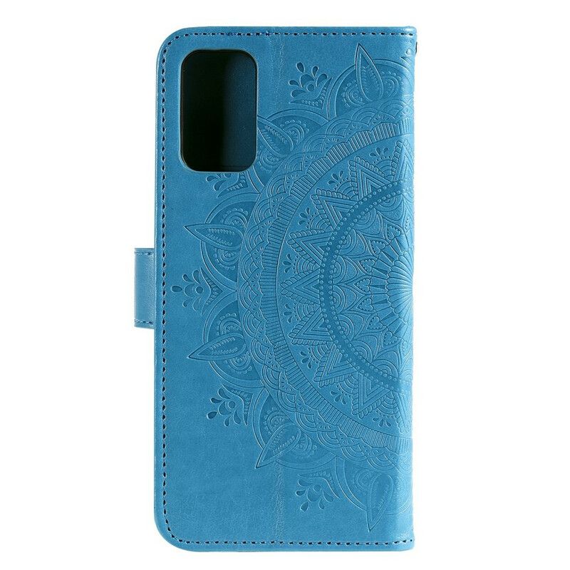 Kožené Puzdro Samsung Galaxy A20s Slnečná Mandala