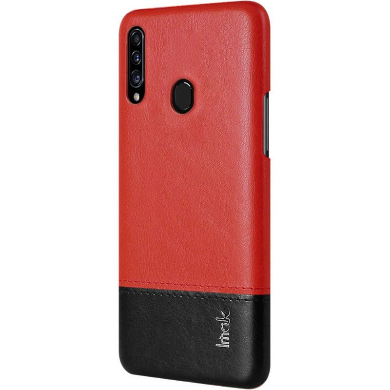 Kryt Samsung Galaxy A20s Kožený Efekt Série Imak Ruiyi