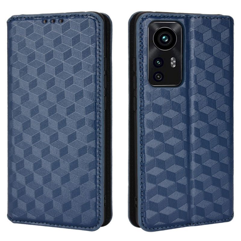 Flipové Puzdro Xiaomi 12 Pro Kožené Puzdro Efekt Diamantovej Kože