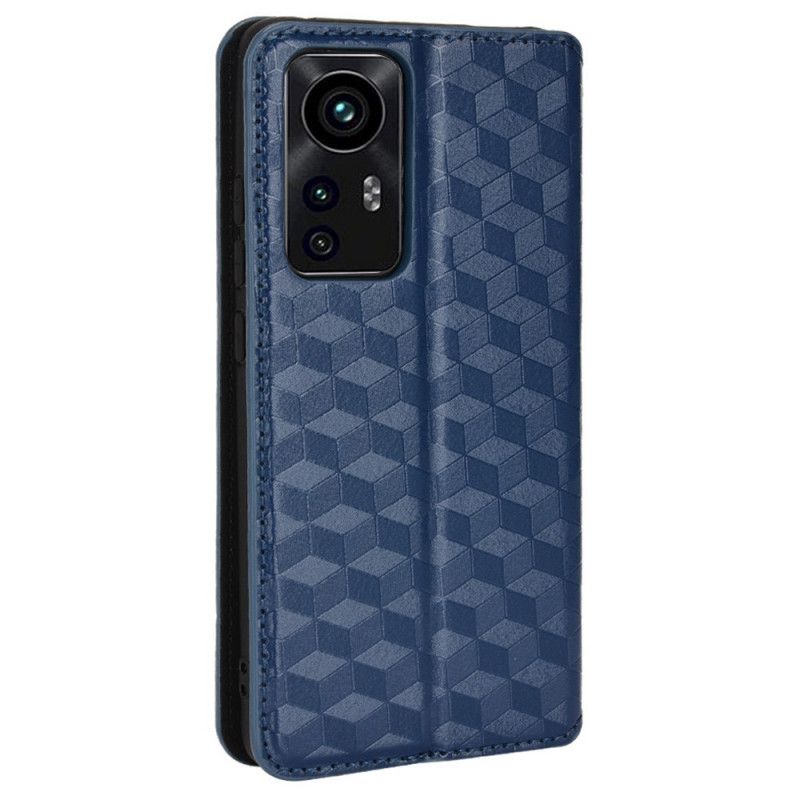 Flipové Puzdro Xiaomi 12 Pro Kožené Puzdro Efekt Diamantovej Kože