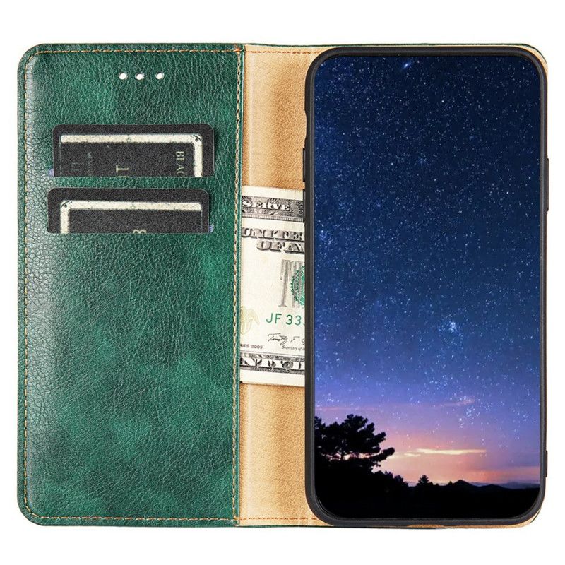 Flipové Puzdro Xiaomi 12 Pro Kožené Puzdro Prešívanie Umelou Kožou
