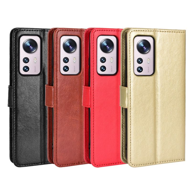 Flipové Puzdro Xiaomi 12 Pro Krikľavá Umelá Koža