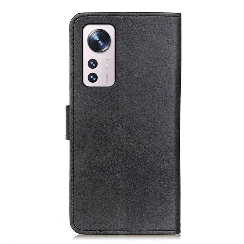 Kožené Puzdro Xiaomi 12 Pro Efekt Retro Matnej Kože