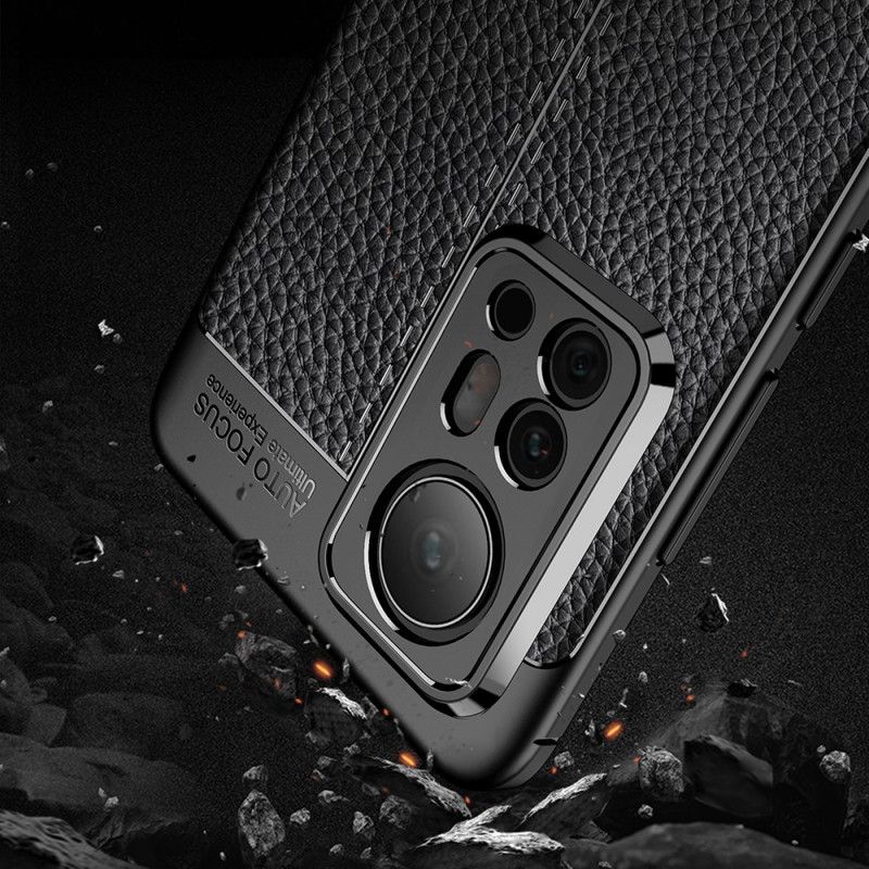 Kryt Xiaomi 12 Pro Efekt Dvojitej Kože Litchi