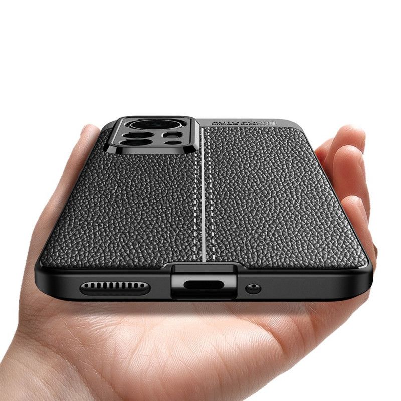 Kryt Xiaomi 12 Pro Efekt Dvojitej Kože Litchi