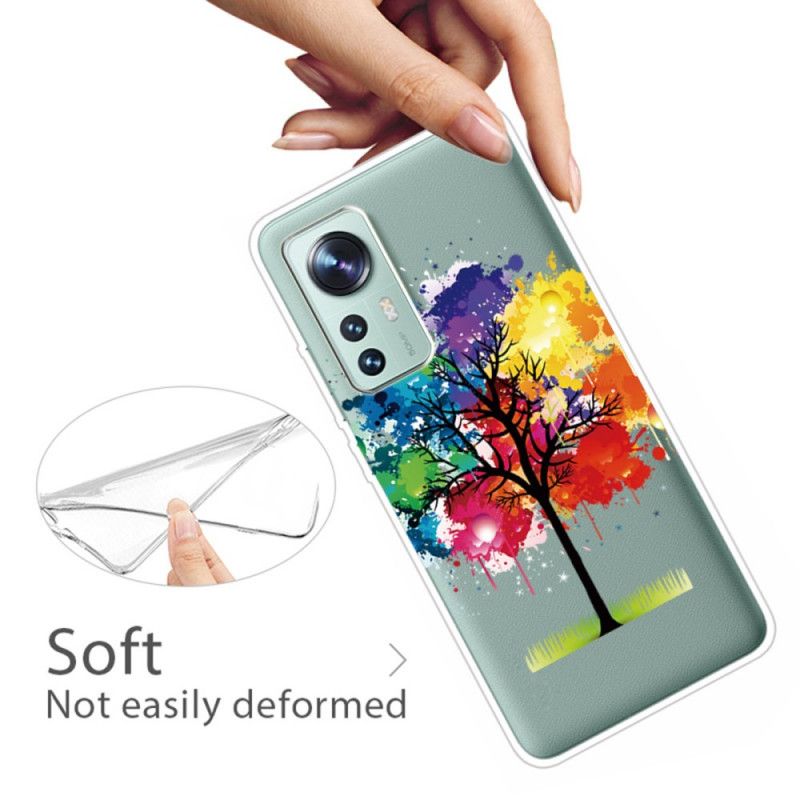 Kryt Xiaomi 12 Pro Farebný Stromový Silikón