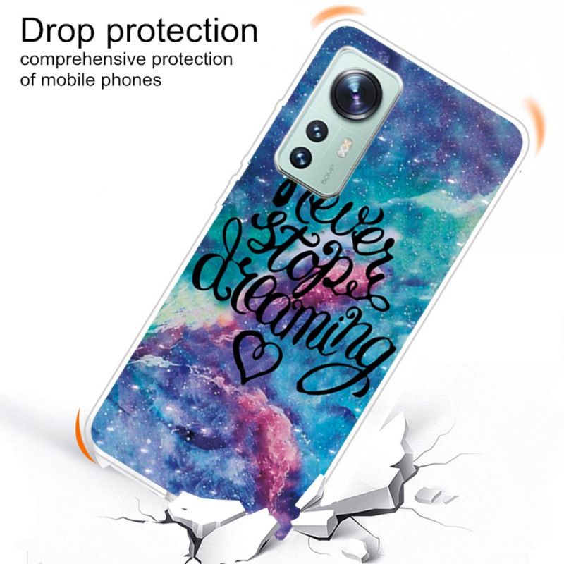 Kryt Xiaomi 12 Pro Silikón Never Stop Dreaming