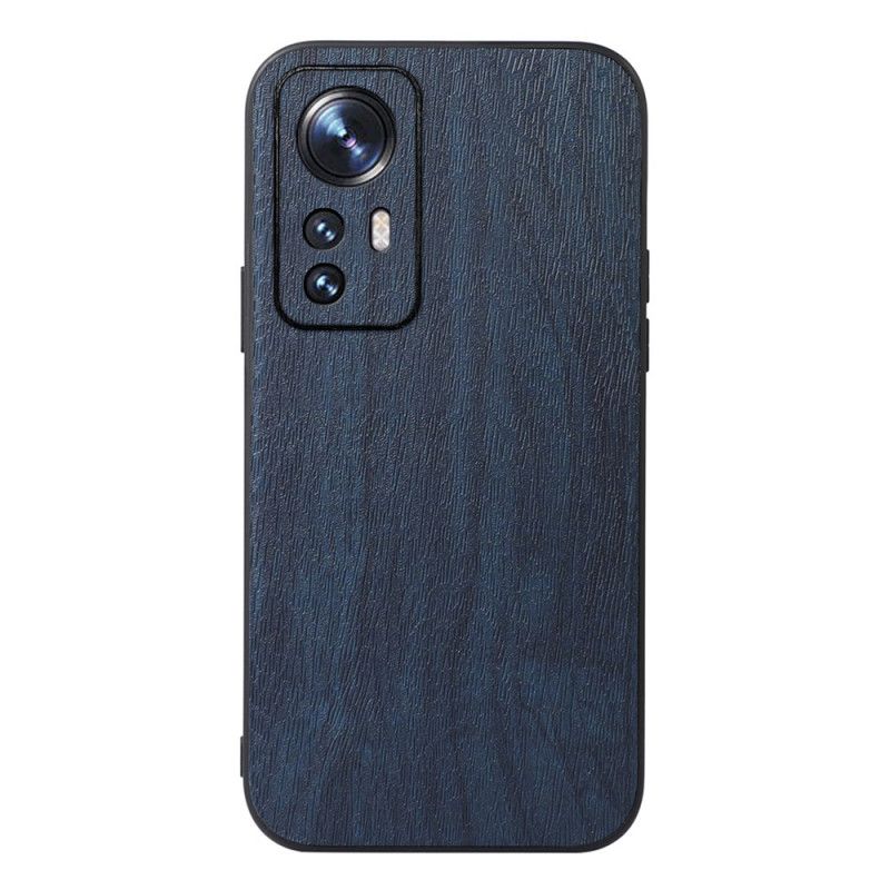 Kryt Xiaomi 12 Pro Štýl Kožený Drevený Efekt