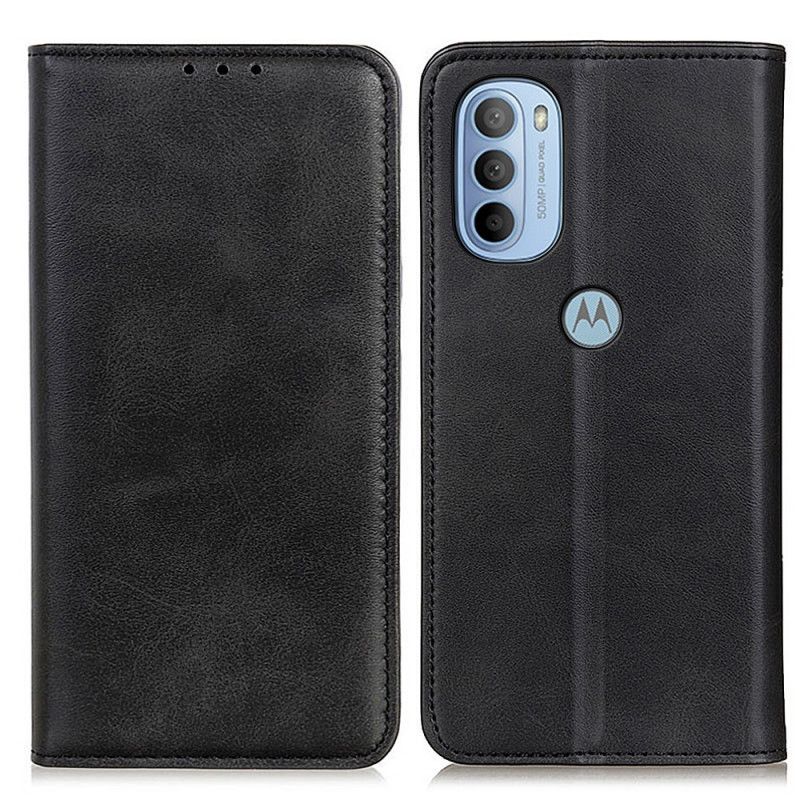 Flipové Puzdro Moto G41 / G31 Kožené Puzdro Liči Štiepaná Koža