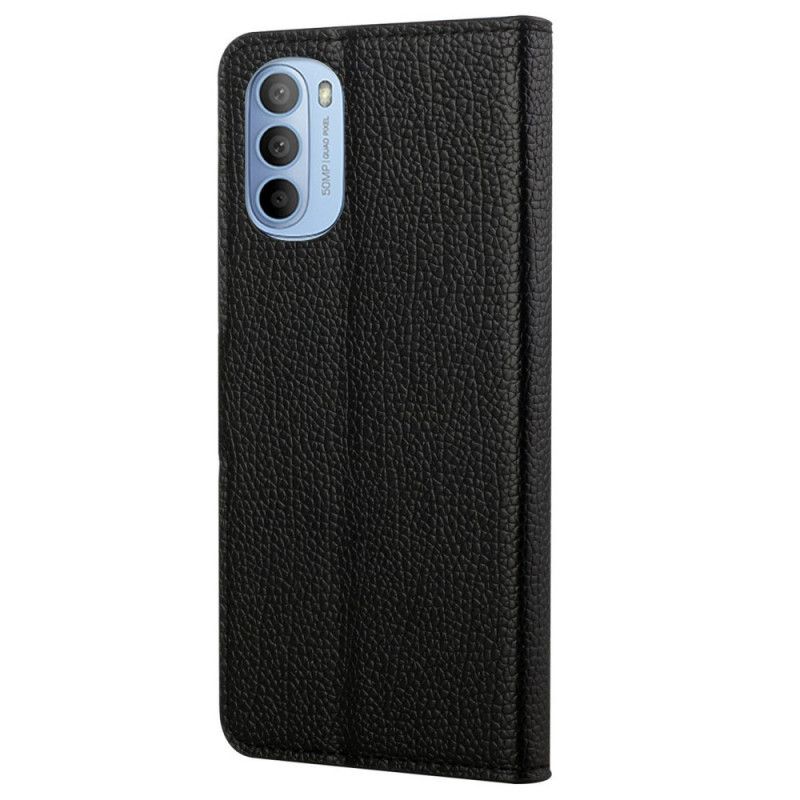 Kožené Puzdro Moto G41 / G31 Efekt Zrnitej Kože Litchi