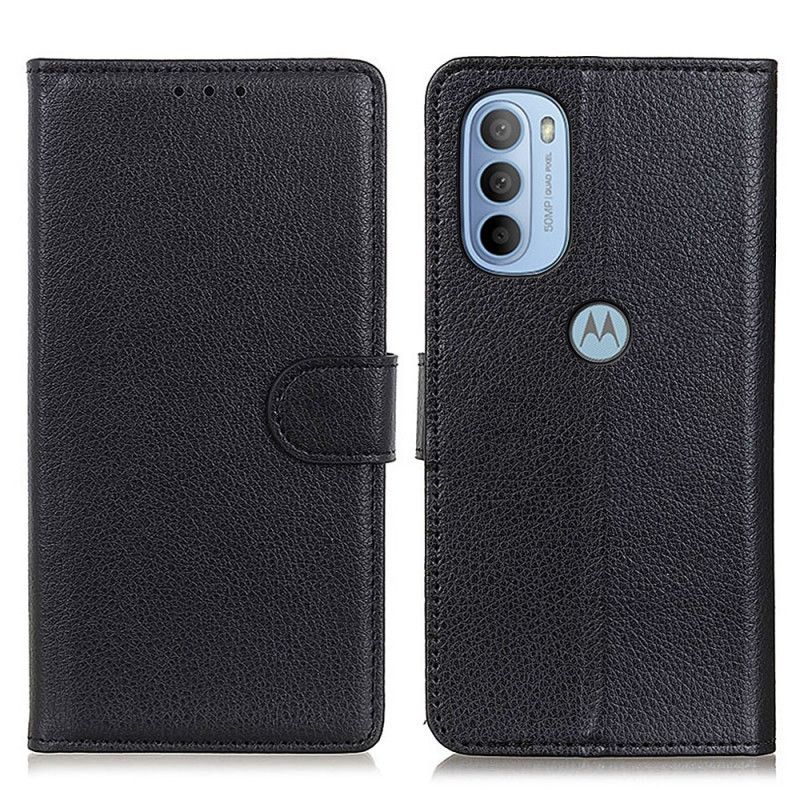 Kožené Puzdro Moto G41 / G31 Tradične Liči