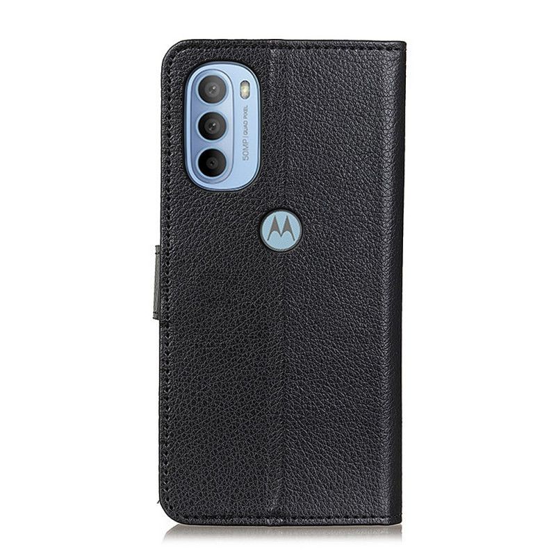 Kožené Puzdro Moto G41 / G31 Tradične Liči