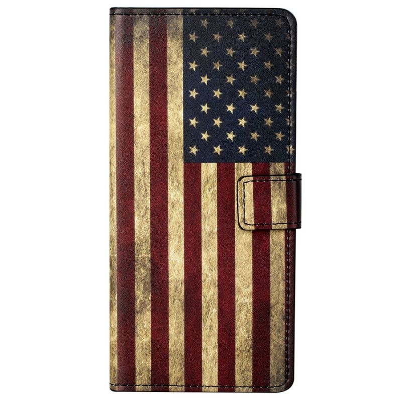 Kožené Puzdro Moto G41 / G31 Vlajka Usa