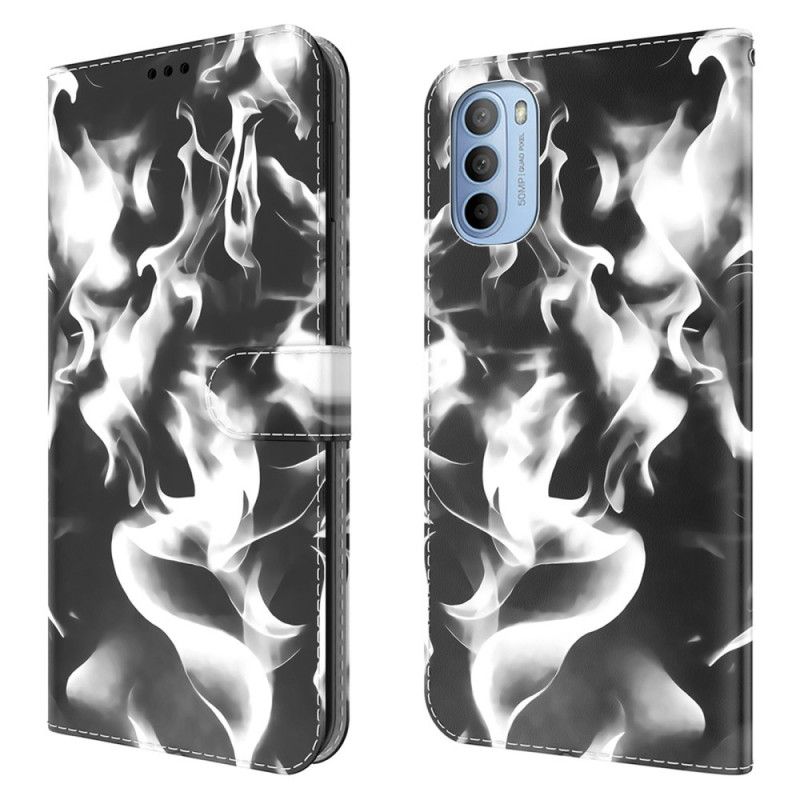 Peňaženkový Kryt Moto G41 / G31 Abstraktný Vzor