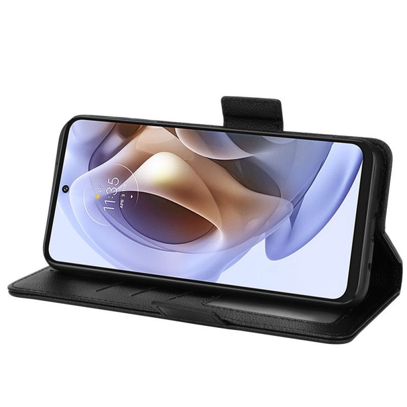 Peňaženkový Kryt Moto G41 / G31 Flipové Puzdro Klapka Double Litchi Nové Farby