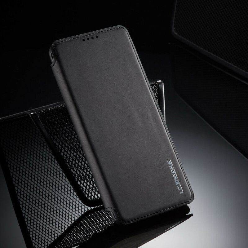 Flipové Puzdro Samsung Galaxy A51 Kožené Puzdro Kožený Efekt Lc.imeeke