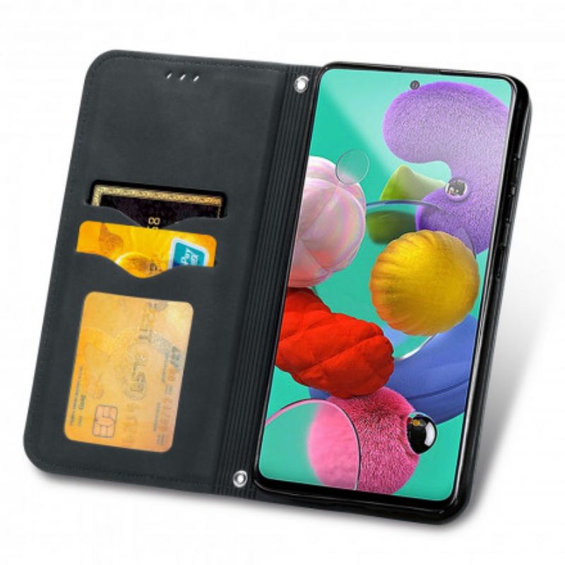 Flipové Puzdro Samsung Galaxy A51 Kožené Puzdro Vintage Umelá Koža
