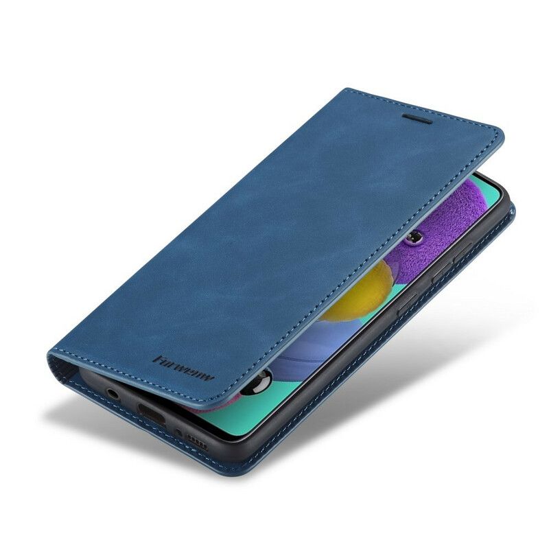 Kožené Puzdro Samsung Galaxy A51 Kožený Efekt Forwenw